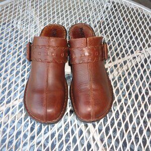 BORN Women's Brown Leather "Marlo" Clog Size 8